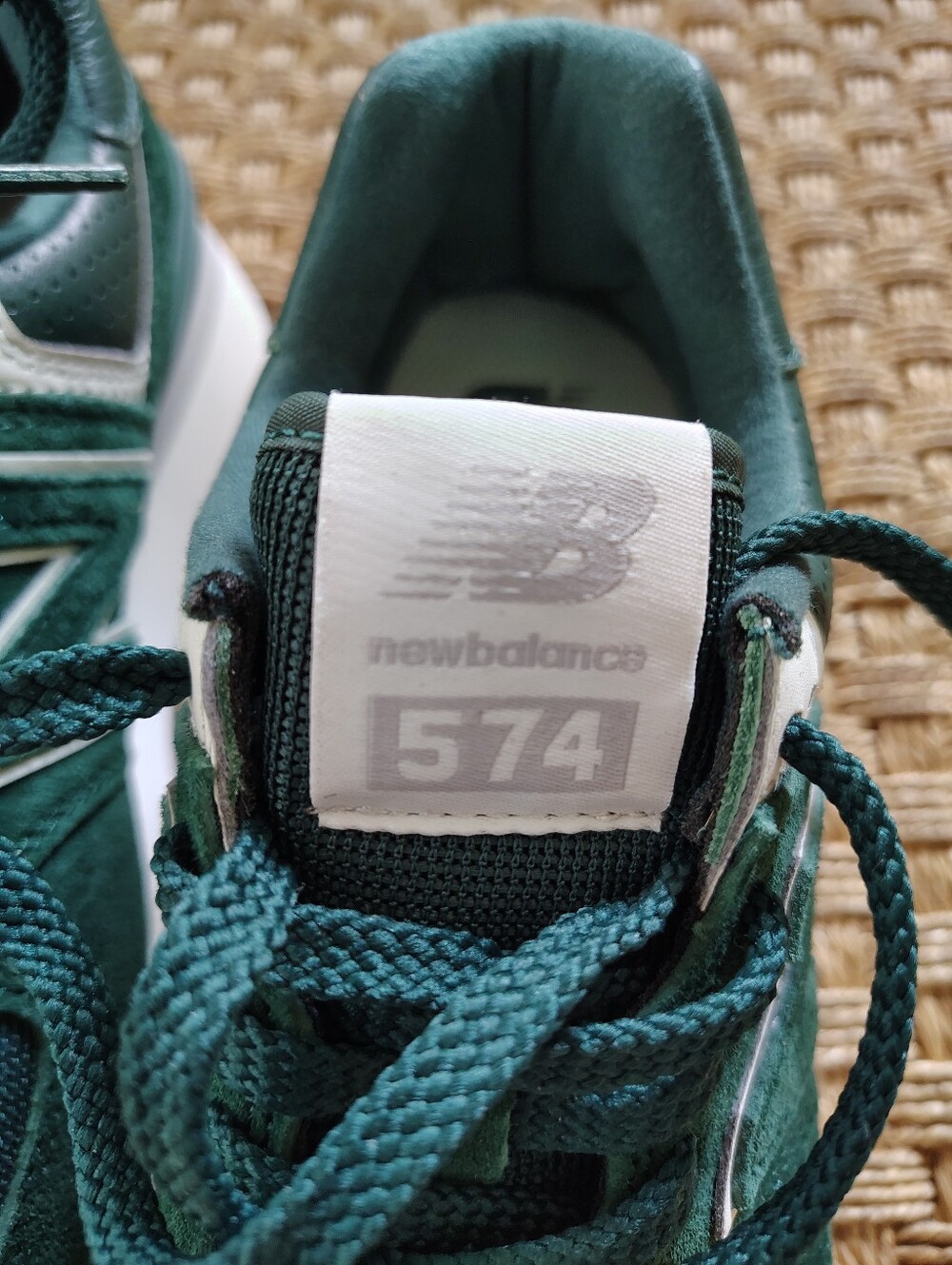 New Balance 574+ Platform Retro Running Shoes/Sneakers -Green Sz 7.5 - Picture 7 of 10